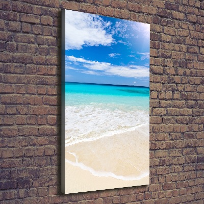 Quadro su tela canvas verticale Spiaggia tropicale
