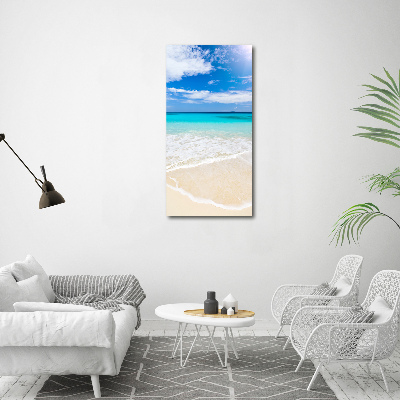 Quadro su tela canvas verticale Spiaggia tropicale