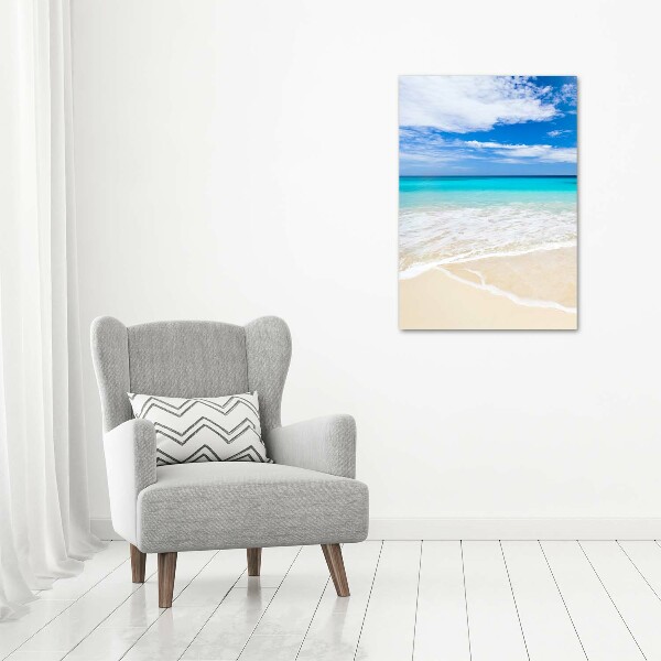 Quadro su tela canvas verticale Spiaggia tropicale