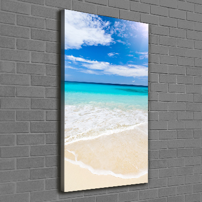 Quadro su tela canvas verticale Spiaggia tropicale