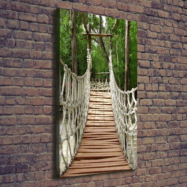 Stampa quadro su tela verticale Ponte di corda