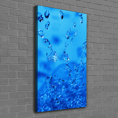 Stampa quadro su tela verticale Gocce d'acqua