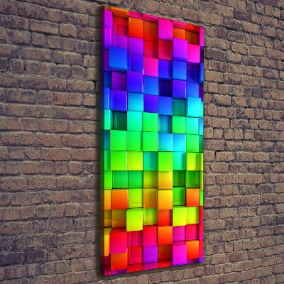 Quadro su tela canvas verticale Scatole colorate