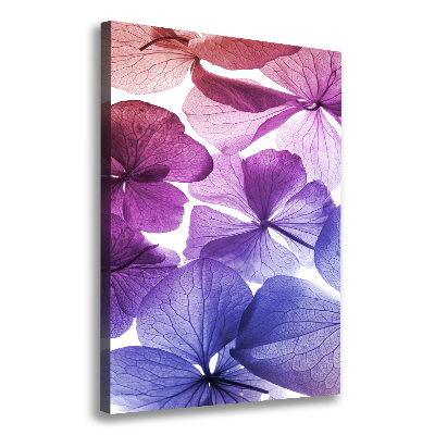 Quadro su tela canvas verticale Fiori viola