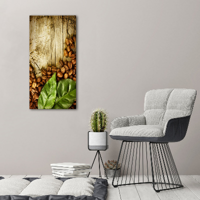 Quadro su tela canvas verticale Chicchi di caffè