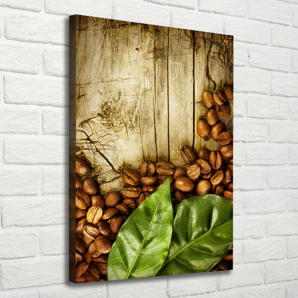 Quadro su tela canvas verticale Chicchi di caffè