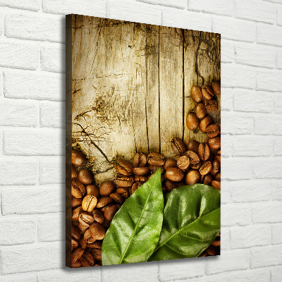 Quadro su tela canvas verticale Chicchi di caffè