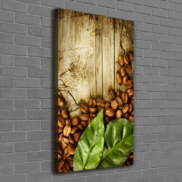 Quadro su tela canvas verticale Chicchi di caffè