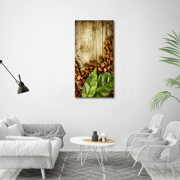 Quadro su tela canvas verticale Chicchi di caffè
