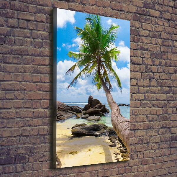 Quadro foto su tela verticale Spiaggia tropicale