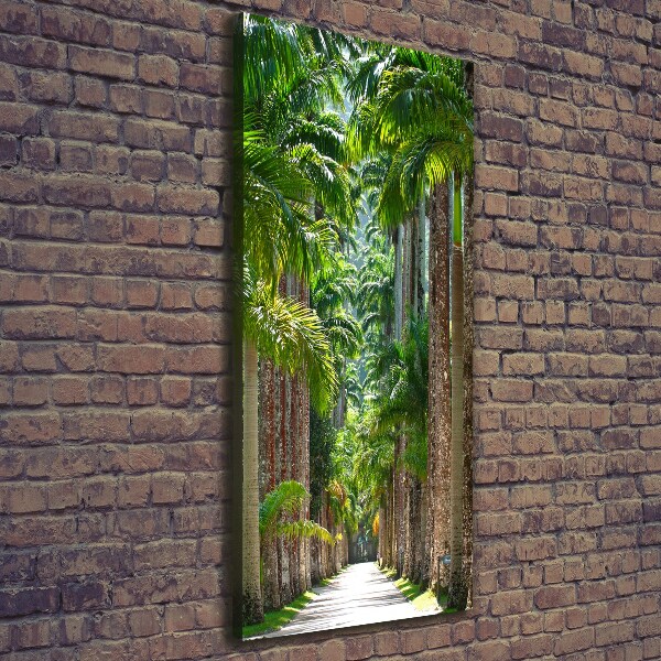Stampa quadro su tela verticale Palme