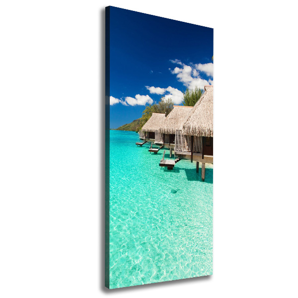 Quadro su tela canvas verticale Isola tropicale