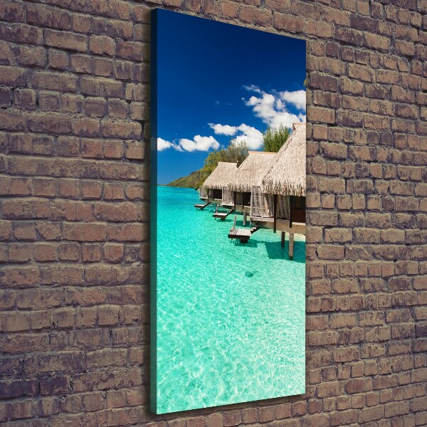 Quadro su tela canvas verticale Isola tropicale