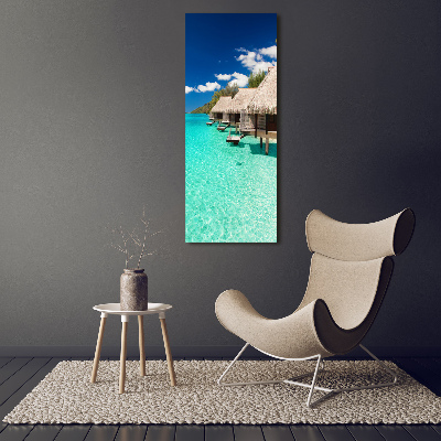 Quadro su tela canvas verticale Isola tropicale