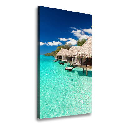 Quadro su tela canvas verticale Isola tropicale
