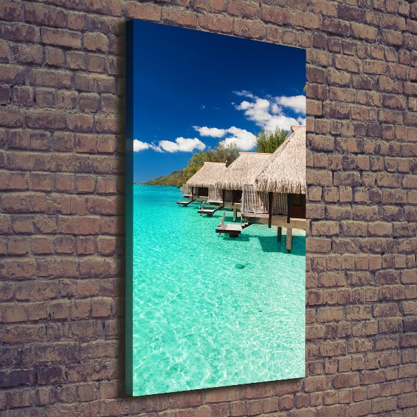 Quadro su tela canvas verticale Isola tropicale