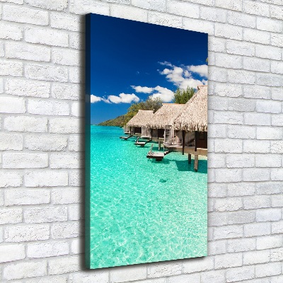 Quadro su tela canvas verticale Isola tropicale