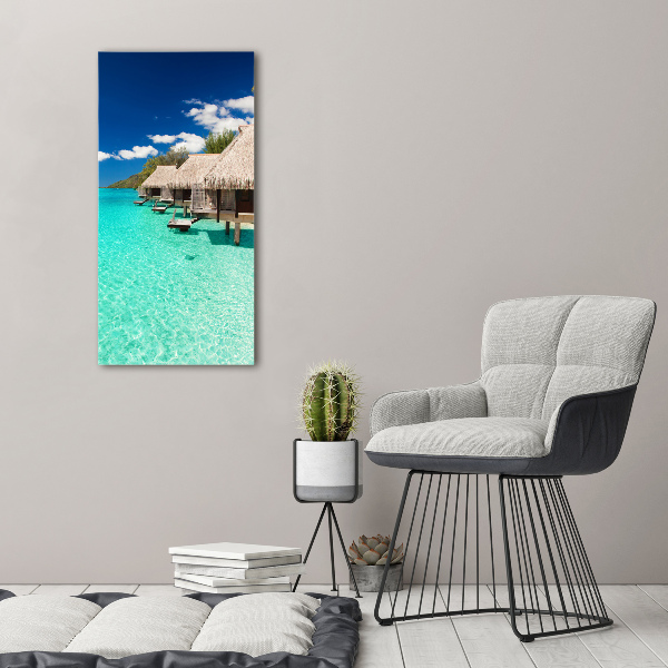 Quadro su tela canvas verticale Isola tropicale