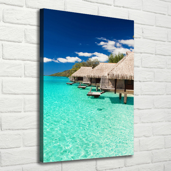 Quadro su tela canvas verticale Isola tropicale