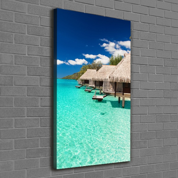 Quadro su tela canvas verticale Isola tropicale
