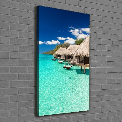 Quadro su tela canvas verticale Isola tropicale