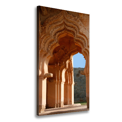 Quadro foto su tela verticale Lotus Mahal Hampi