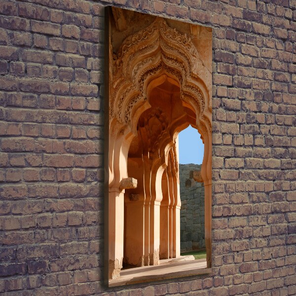 Quadro foto su tela verticale Lotus Mahal Hampi