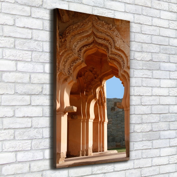 Quadro foto su tela verticale Lotus Mahal Hampi