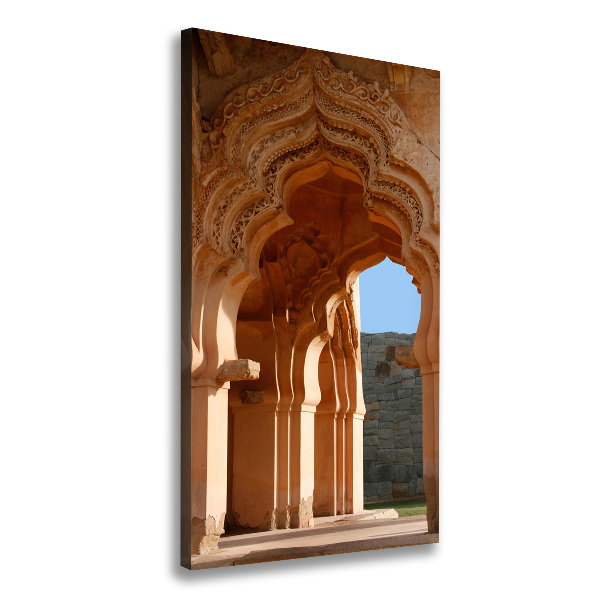 Quadro foto su tela verticale Lotus Mahal Hampi