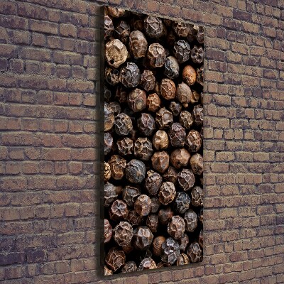 Stampa quadro su tela verticale Grani di pepe