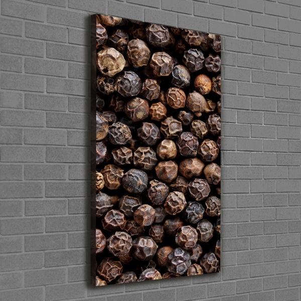 Stampa quadro su tela verticale Grani di pepe