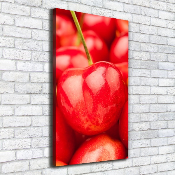 Quadro foto su tela verticale Ciliegie