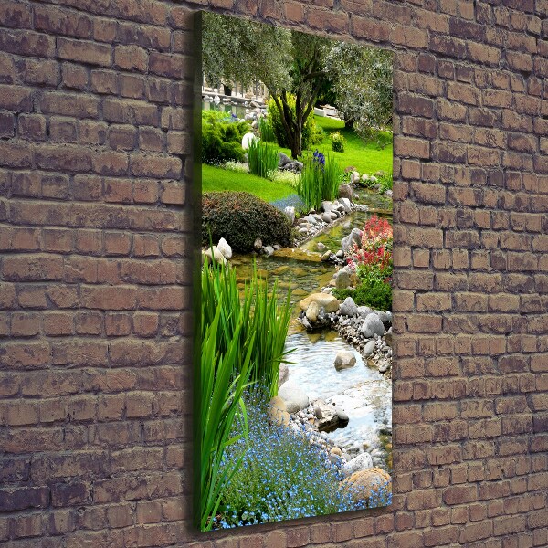 Quadro su tela canvas verticale Giardino asiatico