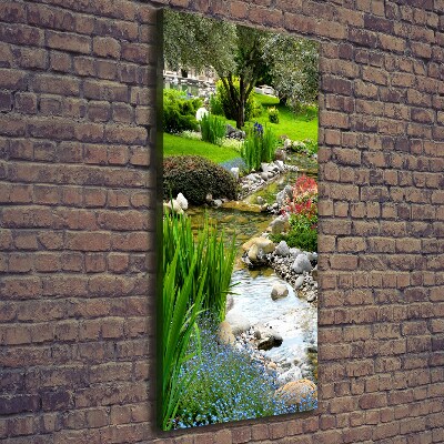 Quadro su tela canvas verticale Giardino asiatico