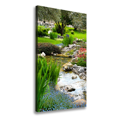 Quadro su tela canvas verticale Giardino asiatico