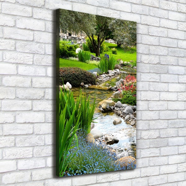Quadro su tela canvas verticale Giardino asiatico