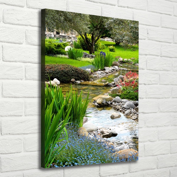 Quadro su tela canvas verticale Giardino asiatico