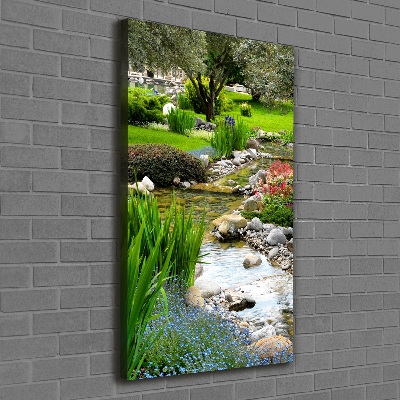 Quadro su tela canvas verticale Giardino asiatico