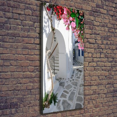 Quadro foto su tela verticale Villaggio greco