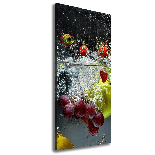 Quadro foto su tela verticale Frutti sott'acqua