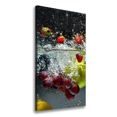 Quadro foto su tela verticale Frutti sott'acqua