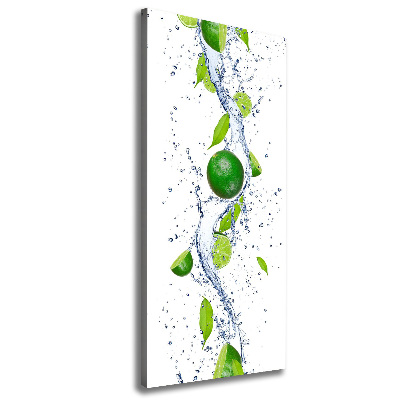 Quadro su tela canvas verticale Lime