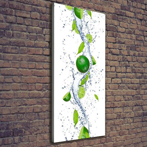 Quadro su tela canvas verticale Lime