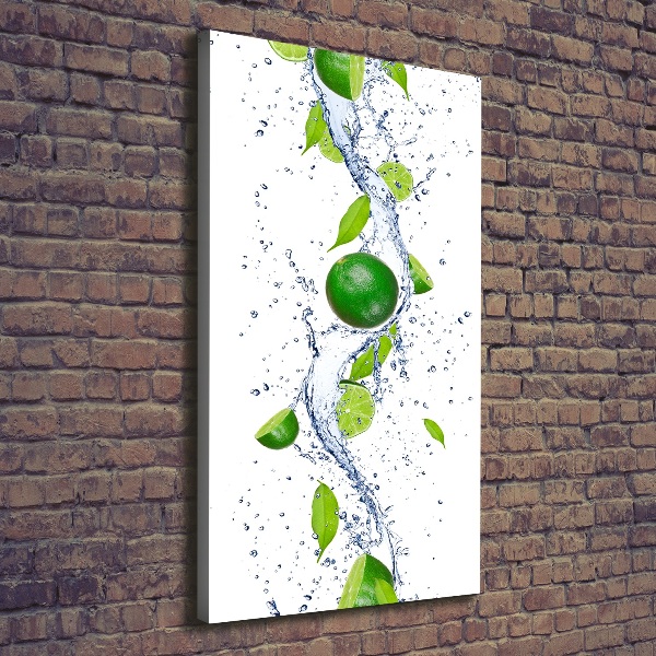 Quadro su tela canvas verticale Lime