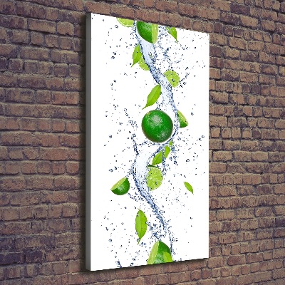 Quadro su tela canvas verticale Lime