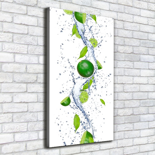 Quadro su tela canvas verticale Lime