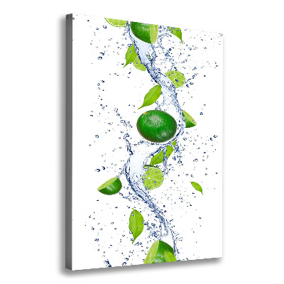 Quadro su tela canvas verticale Lime