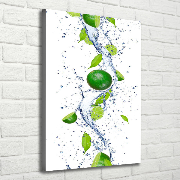 Quadro su tela canvas verticale Lime