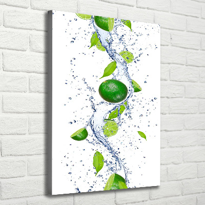 Quadro su tela canvas verticale Lime