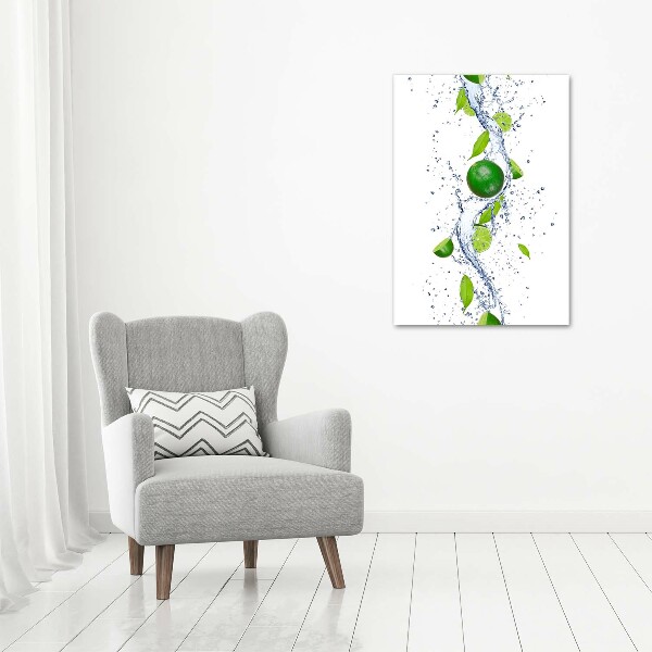 Quadro su tela canvas verticale Lime